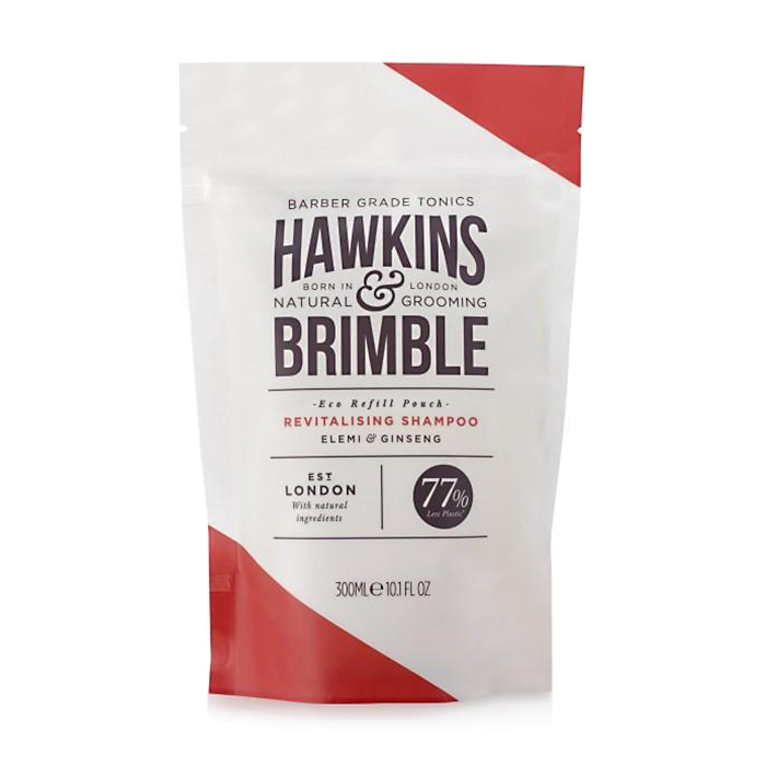 Чоловічий відновлювальний шампунь для волосся Hawkins &amp; Brimble Revitalising Shampoo Eco-Refillable, 300 мл (запаска)