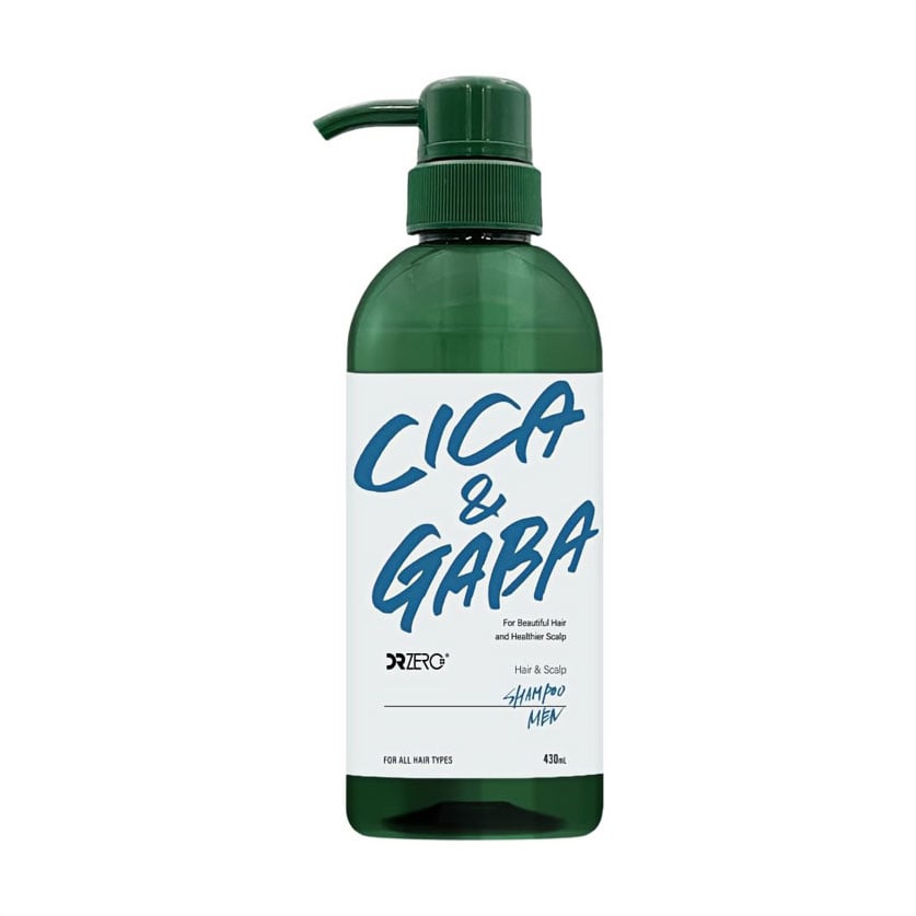 Чоловічий відновлювальний шампунь DR ZERO Cica &amp; Gaba Hair &amp; Scalp Shampoo Men для догляду за волоссям та шкірою голови, 430 мл