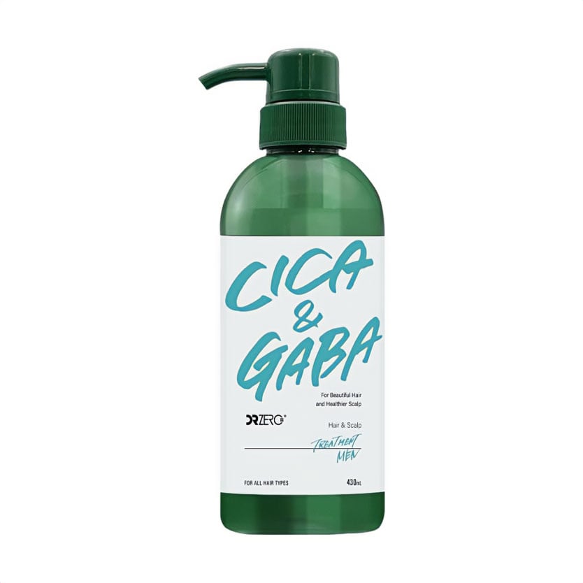 Чоловічий відновлювальний засіб DR ZERO Cica &amp; Gaba Hair &amp; Scalp Treatment Men для догляду за волоссям та шкірою голови, 430 мл