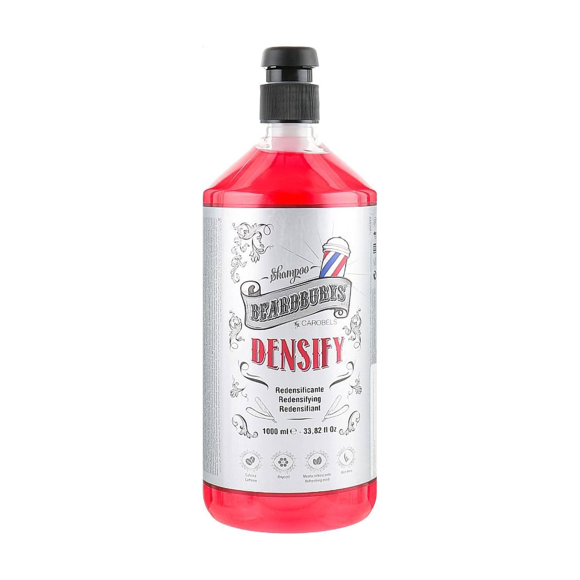 Уцінка! Чоловічий відновлювальний шампунь Beardburys Densify Shampoo проти випадіння волосся, 1 л