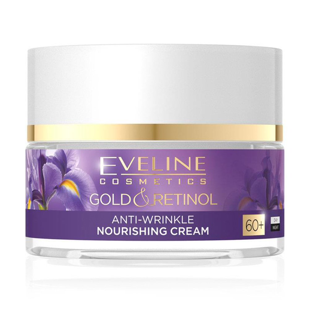 Відновлювальний зміцнювальний крем-ліфтинг для обличчя Eveline Cosmetics Gold &amp; Retinol 60+, 50 мл